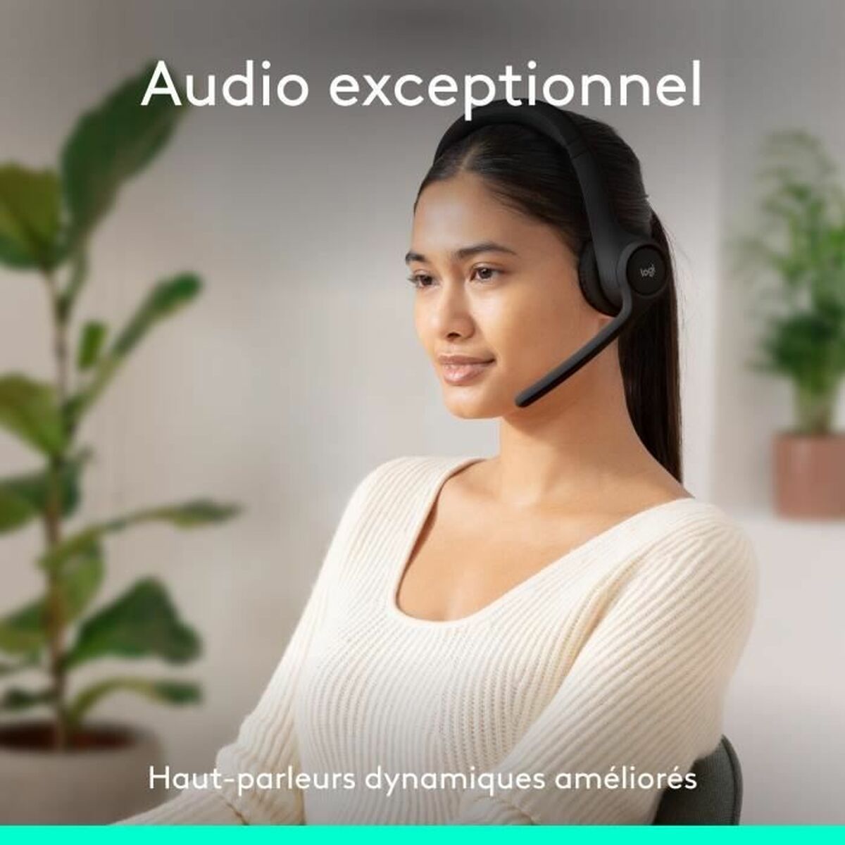Hovedtelefoner Logitech 981-001407 Sort